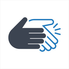 Hands clapping icon