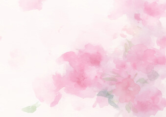 Fototapeta na wymiar キレイ目かわいいピンクの花のアブストラクト背景（生成AI）