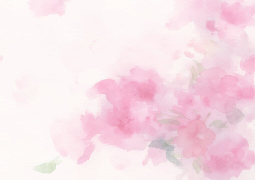 キレイ目かわいいピンクの花のアブストラクト背景（生成AI）