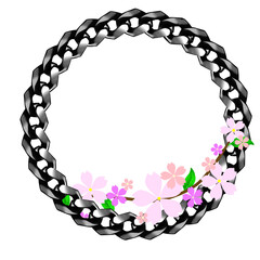 frame made of flowers