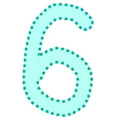illustration of a number 0
