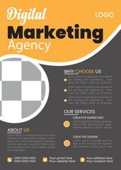 digital marketing flyer design template