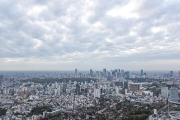 Fototapeta na wymiar 東京新宿方面のビル群
