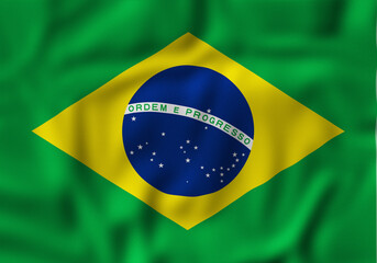 A Flag of Brazil Country