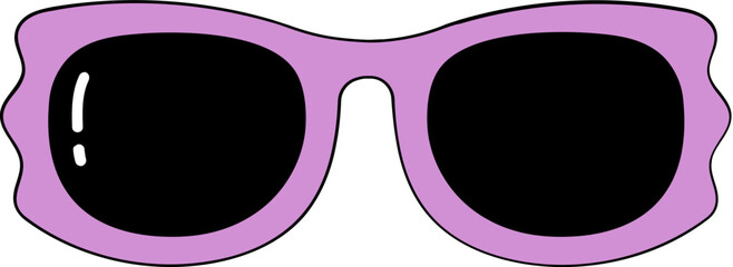 Hippie Sunglasses in Retro 60s-70s Style