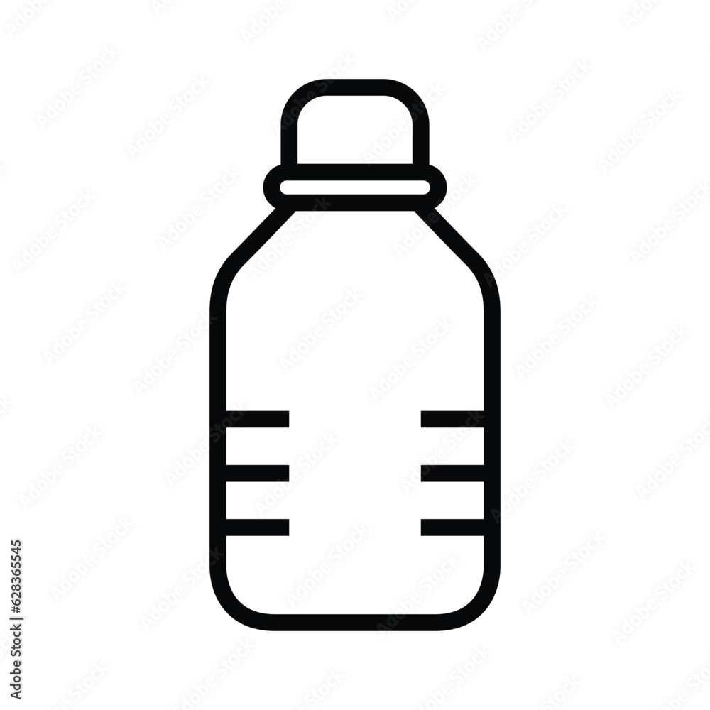 Poster Water drink bottle vector icon