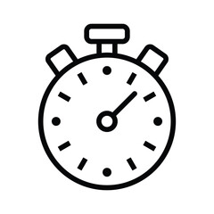 Stopwatch timer productivity vector icon