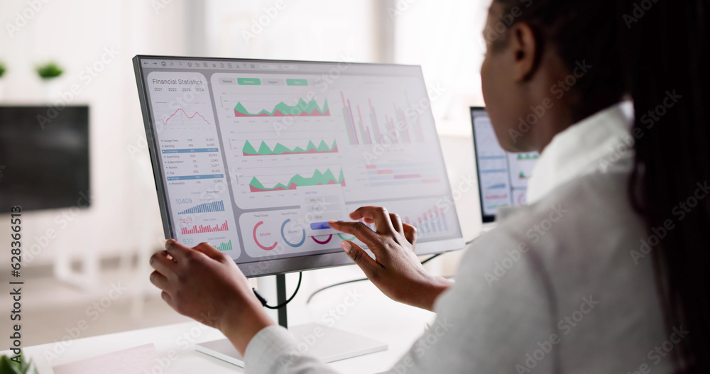 Poster business data analytics dashboard