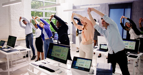 Stretch Exercise In Office
