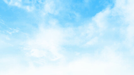 Naklejka na ściany i meble Sky blue background. Sky cloud clear. White clouds on the blue sky perfect for the background