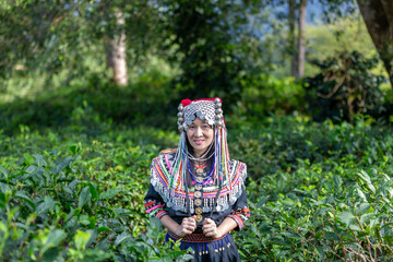 Miao Woman In Traditional Dress