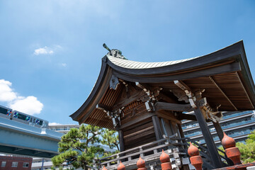 金沢八景の風景　琵琶島神社