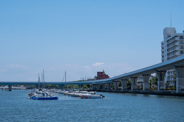 Naklejka premium 金沢八景の風景 平潟湾