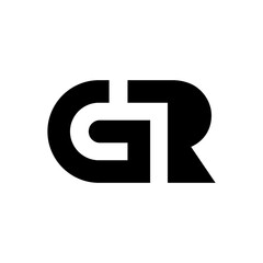 g and r letter logo design for industrial business and company - obrazy, fototapety, plakaty