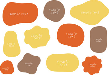 秋色のふにゃふにゃフレームセット