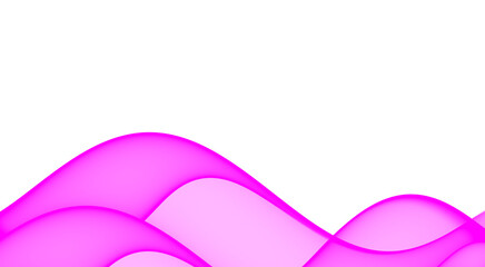 Beautiful abstract pink wave shape dynamic gradient design png transparent background 