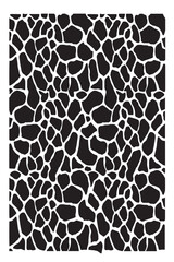 Obraz premium kuh muster flecken stein design vektor black