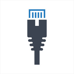 Cat 5 Ethernet connector icon
