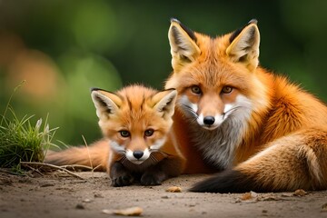 red fox vulpes generated Ai
