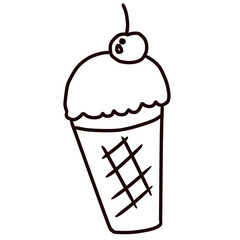 ice cream doodle