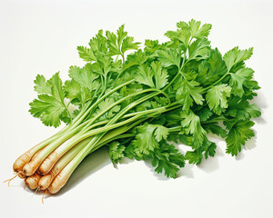 Herbs parsley dill Ginkgo Biloba salad fresh vegetable Medicine vitamins health