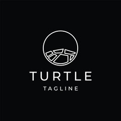 Turtle logo design icon template