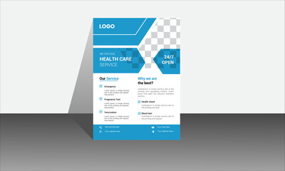 Obraz premium Medical flyer template design &modern Medical flyer template.