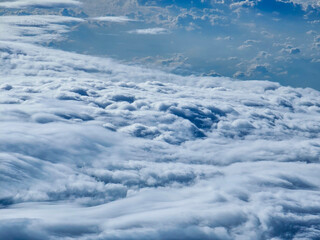 Blue sky and white cloud.