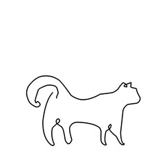 Continuous Line Cat