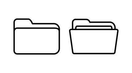 Folder icon vector. document folder icon