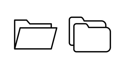 Folder icon vector. document folder icon