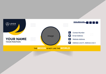 Business email signature template design 