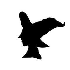 Witch head Silhouette 
