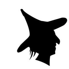 Witch head Silhouette 