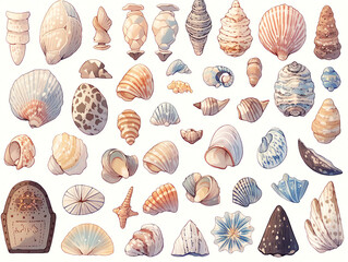 set of seashells