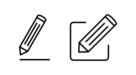 Edit icon vector. edit document sign and symbol. pencil