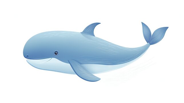  a blue whale is swimming in the water with its mouth open.  generative ai