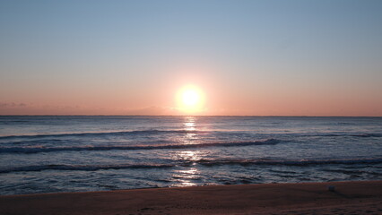 sunrise on the beach