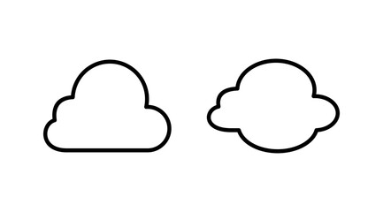 Cloud icon vector. cloud data. cloud services