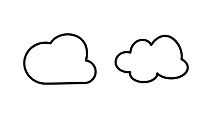 Cloud icon vector. cloud data. cloud services