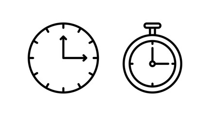 Clock icon. Time icon vector. Clock icon in trendy flat style isolated