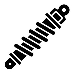 Illustration of Car Suspension Glyph Icon