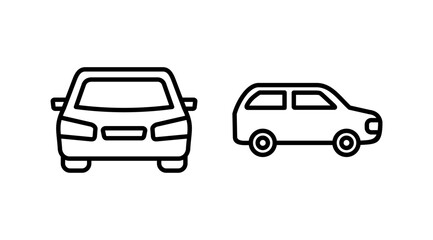 Car icon vector. Car sign. sedan