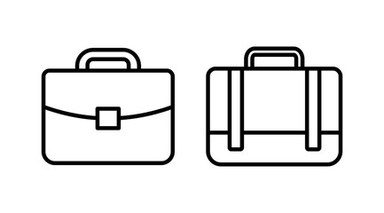 Briefcase icon vector. Portfolio vector icon. suitcase icon