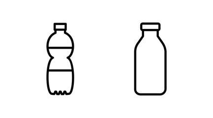bottle icon vector. bottle icon in trendy flat design