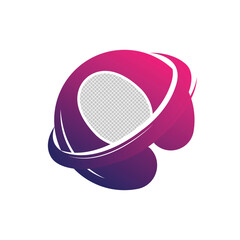 Badminton Logo Design, Sports Vector, Shuttlecock Logo, Badminton Tournament, Simple Minimalist Badge