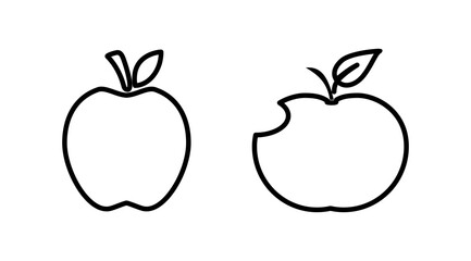 Apple icon vector. apple symbol