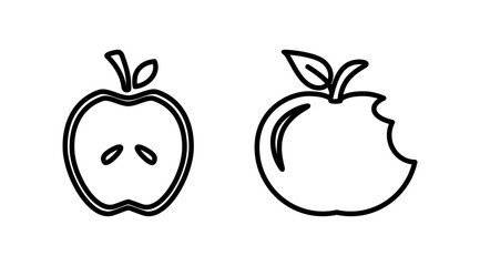 Apple icon vector. apple symbol