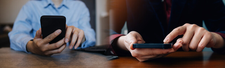 Team of business people working together in the meeting room office, teamwork background charts and graphs banner, double exposure successful teamwork,business planning concept.