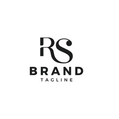 RS letter mark design in classic luxury and royal style.